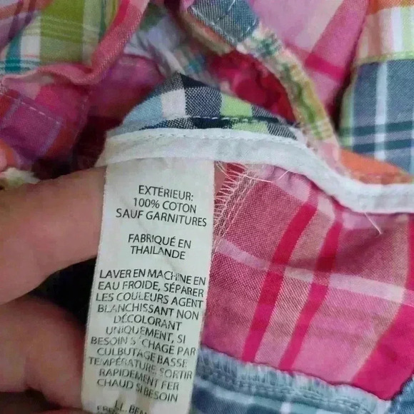 Vintage L.L. Bean Multi-Color Patchwork Fitted Blazer - Picture 6 of 6